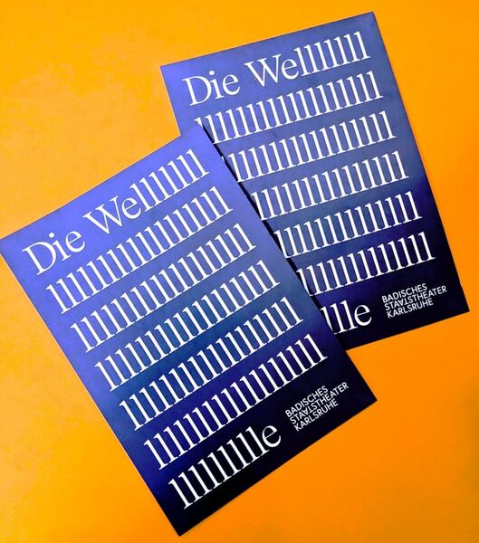 Flyer des Theaters zur Aufführung "Die Welle"